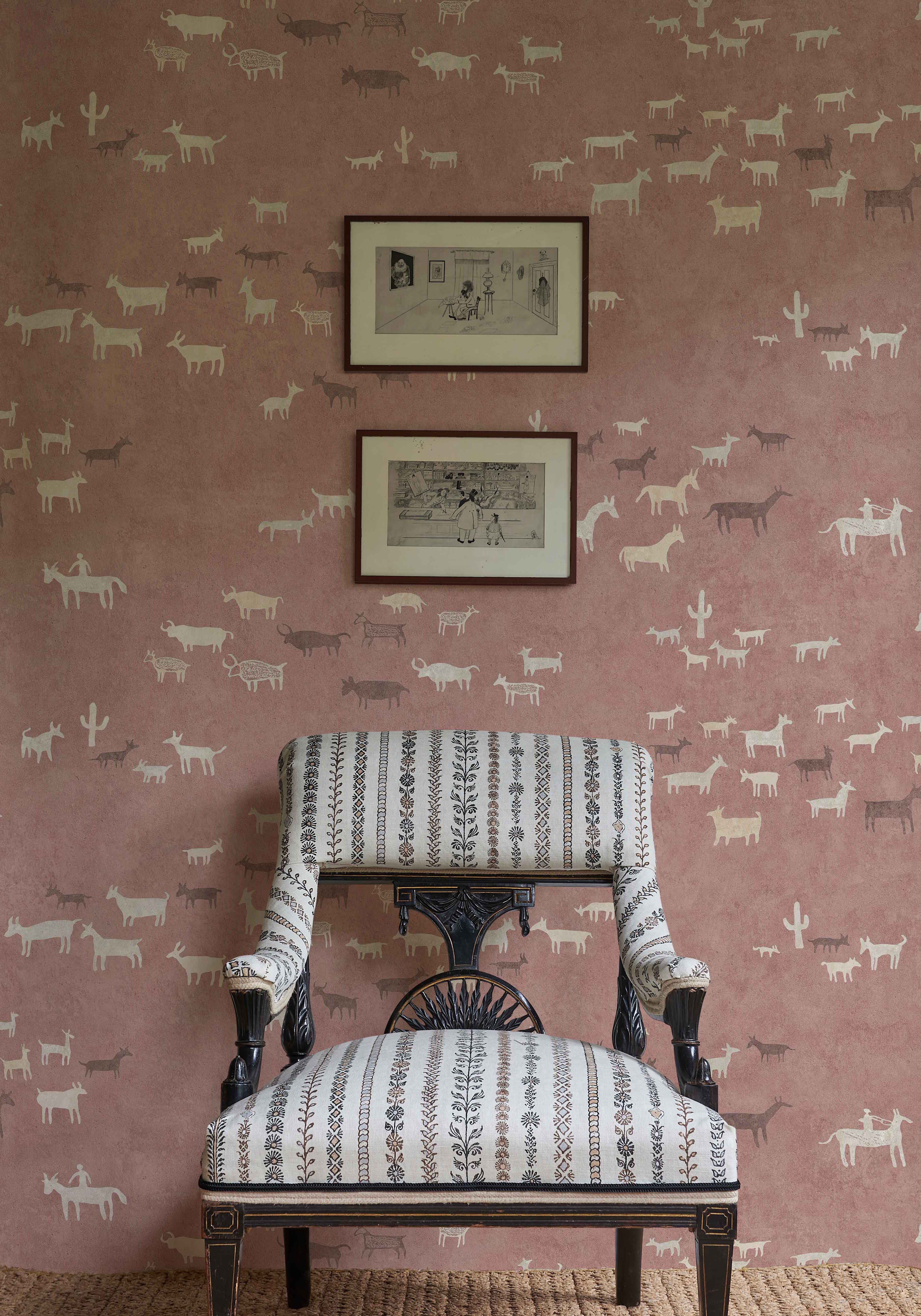 PAPER TRAIL Sunset Wallpaper, animal design wallpaper, Lewis and Wood